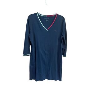 Tommy Hilfiger Low V shirt Dress Sz L